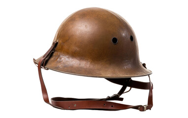Fototapeta premium Military Trench Helmet on Transparent PNG
