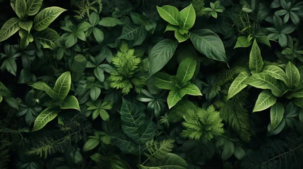 Foto op Aluminium Full frame of green plants in nature © Ashley