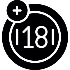 Obraz premium Age Limit Icon