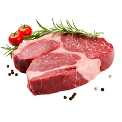 Appetizing steak meat on transparent background PNG