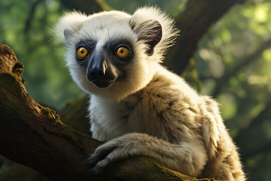 An image depicting a created sifaka using advanced mechanism. Generative AI