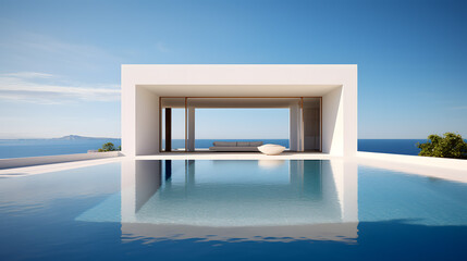 Modern Luxury Villa with Infinity Pool Overlooking Sea View