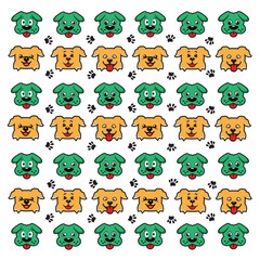 pattern dogs design vector
