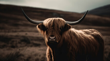 Majestic in the Wild: A Highland Cow in its Natural Habitat