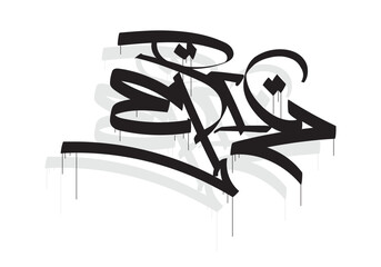 EPIC word graffiti tag style © Anton blez