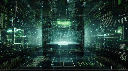 Fototapeta premium cyber, technology, connection, cyberspace, hacker, network, digital, web, software, energy, binary, computing, development, electronic, intelligence, gradient, fantasy, programming, research, tech, co