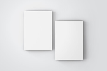 Fototapeta premium Brochure Flyer Mockup 3D Rendering