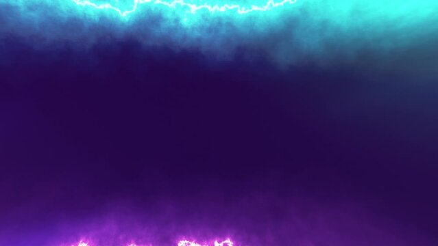 abstract futuristic blue and purple clouds background animation with glowing energy lines, 4k uhd seamless loop