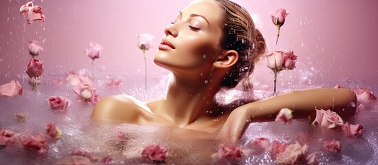 The young woman luxuriously indulged in a spa treatment as the skilled hands rejuvenated her body enhancing her natural beauty and promoting a healthy lifestyle leaving her feeling refreshed