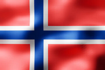 Fototapeta premium Norway - textile flag - 3d illustration
