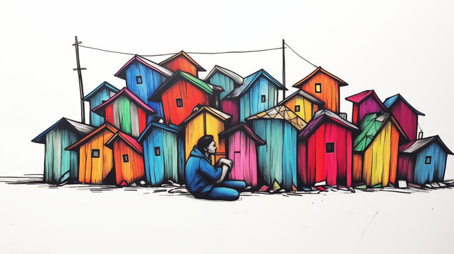 Flores da Adversidade: Uma Homenagem Ilustrada &agrave; Resili&ecirc;ncia Afro, IA Generativa