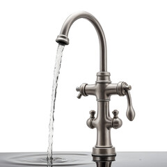 Empty Streams: A Conceptual Artwork on Water Crisis on transparent background,png