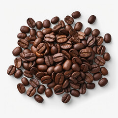 Fototapeta premium Coffee beans, roasted coffee, Arabica beans, coffee industry, espresso blend, gourmet coffee, dark roast, coffee culture, coffee aroma, freshly ground, specialty beans, single-origin, coffee cultivati