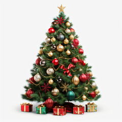 Obraz na płótnie Canvas Decorated Christmas Tree