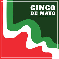 vector flat design mexico Cinco de mayo concept template background