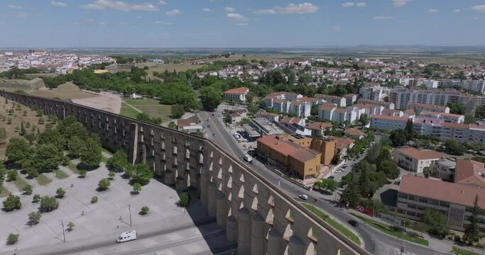 The Amoreira Aqueduct (Aqueduto da Amoreira) is a 16th-century aqueduct (begun in 1537) that spans the Portuguese municipality of Elvas, bringing water into the fortified seat.