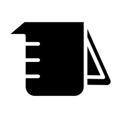 measuring cup glyph
