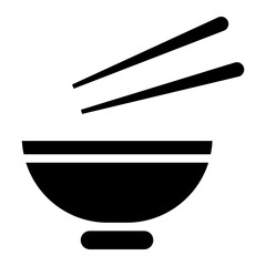 bowl with chopstick glyph