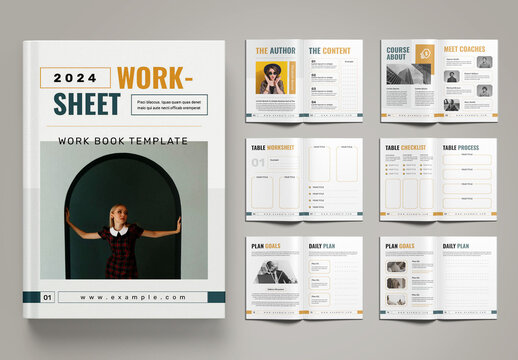 Work Sheet Design Template Layout