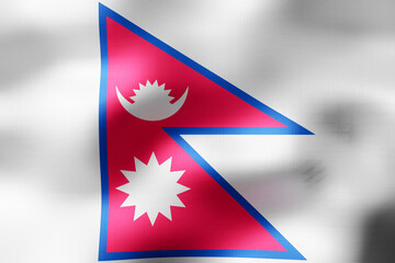 Obraz premium Nepal - textile flag - 3d illustration