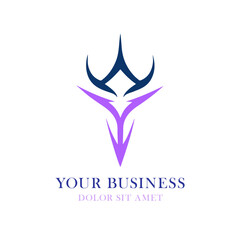 Obraz premium abstract rune symbol tribal logo template for business