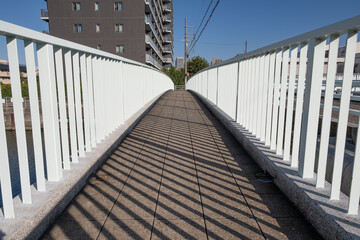 大阪、都市、風景、川、橋、秋	