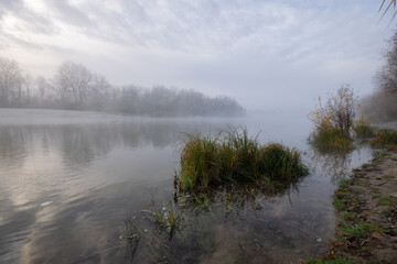 misty morning on the river