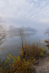 fog over the lake