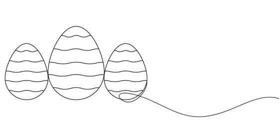 easter egg line art style vector eps 10	