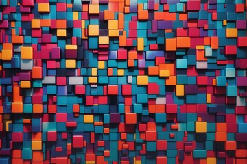 squares shape background, created by ai generated