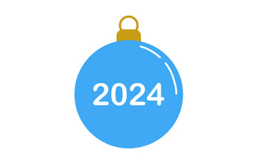 blue christmas ball 2024