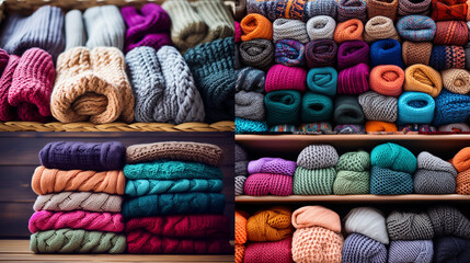 colorful threads for sewing