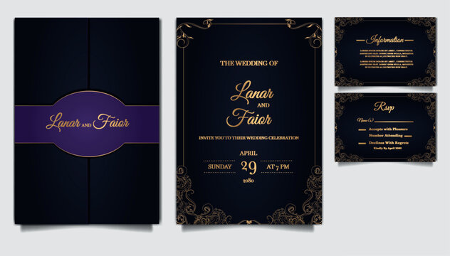 invitation wedding luxury