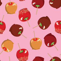 Toffee apples repeat pattern design