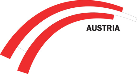 Symbol of Austria flag