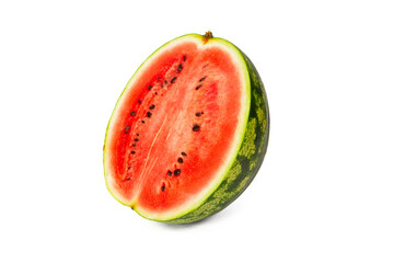 Pół arbuza na białym tle | Half of watermelon with white background