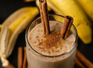 Chocolate Milkshake With Cinnamon