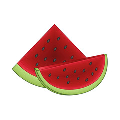 watermelon slice illustration 
