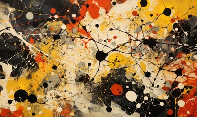 Vibrant Expressions: A Captivating Abstract Painting in Bold, Energetic Hues