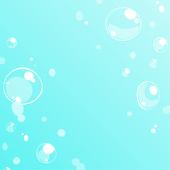 背景イラスト_水中の泡