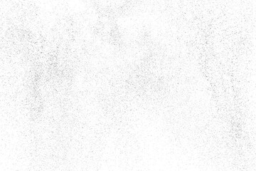 Distressed black texture. Dark grainy texture on white background. Dust overlay textured. Grain noise particles. Rusted white effect. Grunge design elements. Vector illustration.  