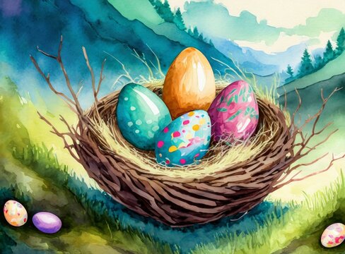 Easter Egg Holiday Art Illustration