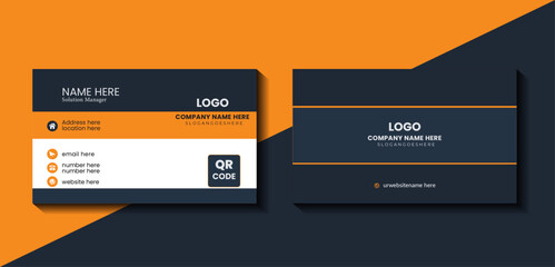 Business card design template double-sided creative business card template.