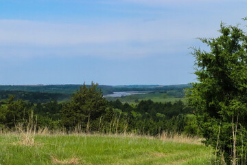 Obraz premium Niobrara River Missouri River near Lynch Nebraska