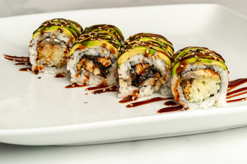 Sushi dragon roll