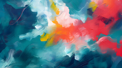close up of multicolored paint texture, watercolor, colorful painting, abstract art background, oil...