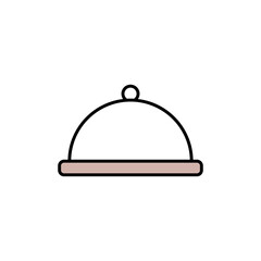Food Tray Icon Vector Design Template
