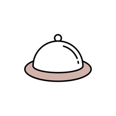 Food Tray Icon Vector Design Template