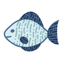 fish icon. outline illustration of fish vector icons for web