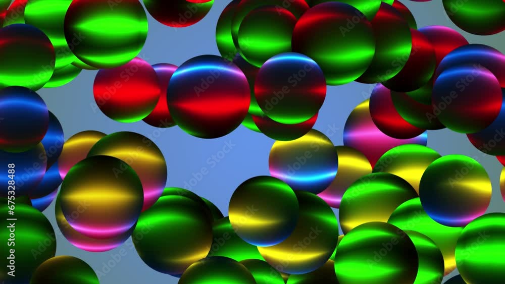 Aufkleber abstract animated balls geometric gradient color background. for graphic design. abstract colored sp